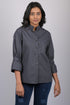 Cotton shirt style top for women western wear Small White Polka Dot With Designer Sleeves (OTL-TPS1088)